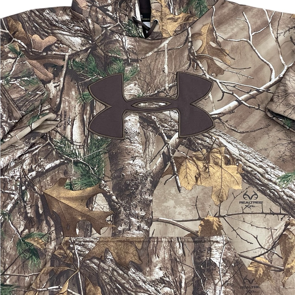 Under Armour Mens Size Large Camo Realtree Hoodie Sweatshirt new without tags - Picture 3 of 6